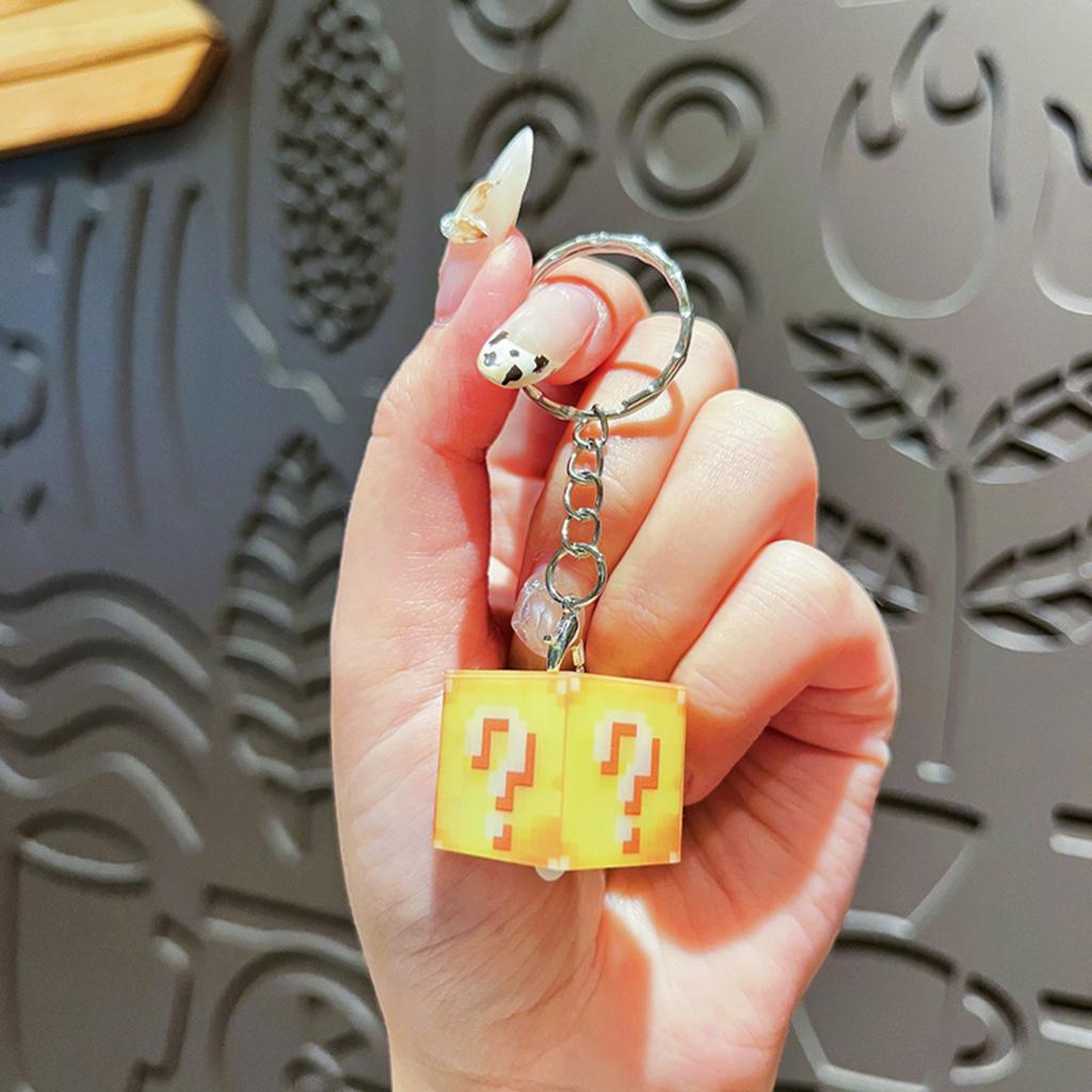 Keychain Backpack Pencil Case DIY Accessories Soft Rubber Decorative Keyring