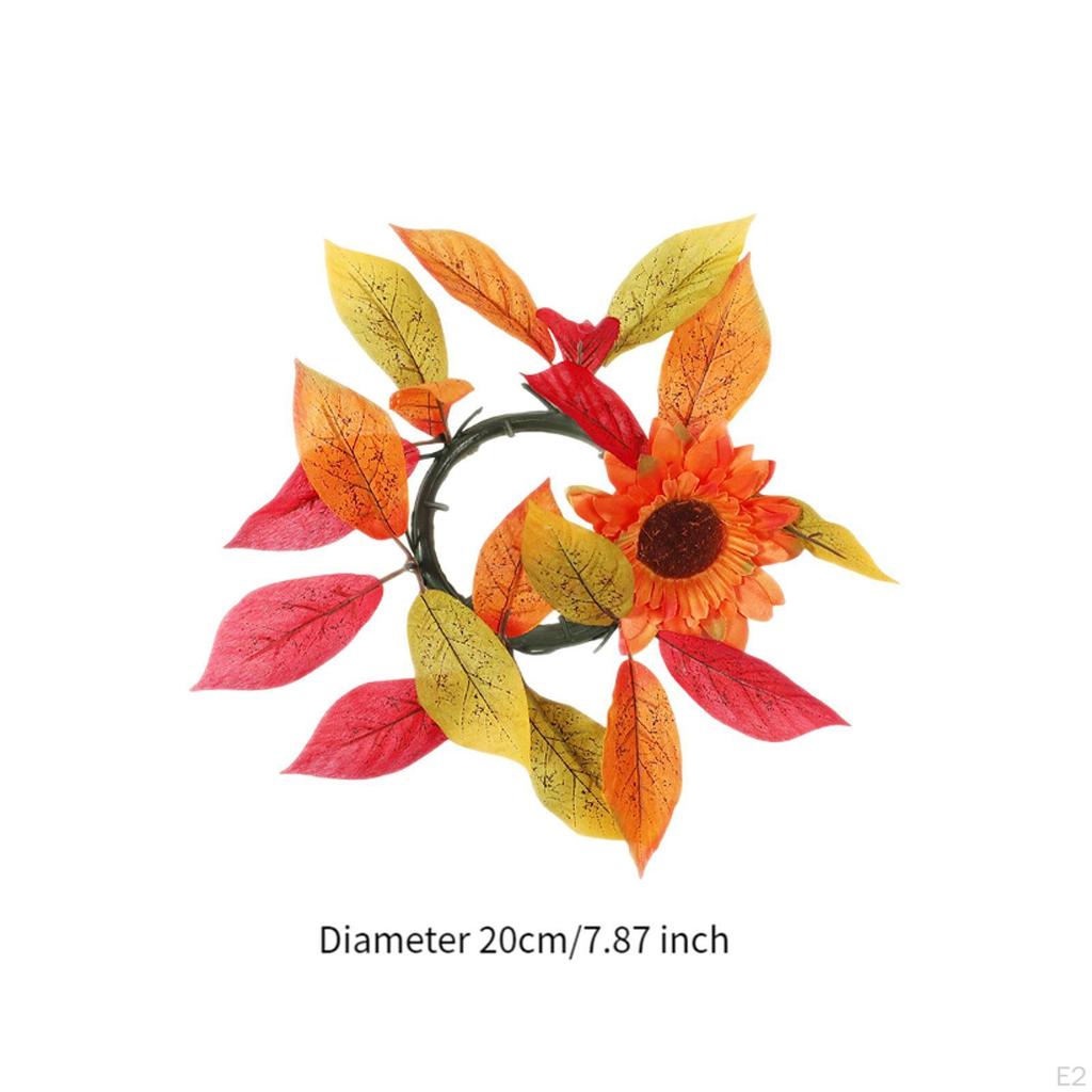 Świecznik w kształcie pierścienia, prezent, dekoracja domu, świecznik, sztuczny do domu wiejskiego