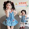 Girls Summer Cotton Tank Dress Thin Stylish Fashionable Baby Sundress