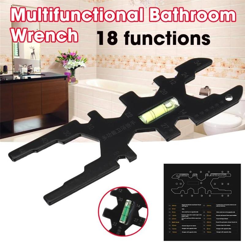 

18 Многофункциональный ключ для ванной комнаты, регулируемый инструмент для ремонта, приспособление для установки и снятия сливного шланга раковины на столешнице