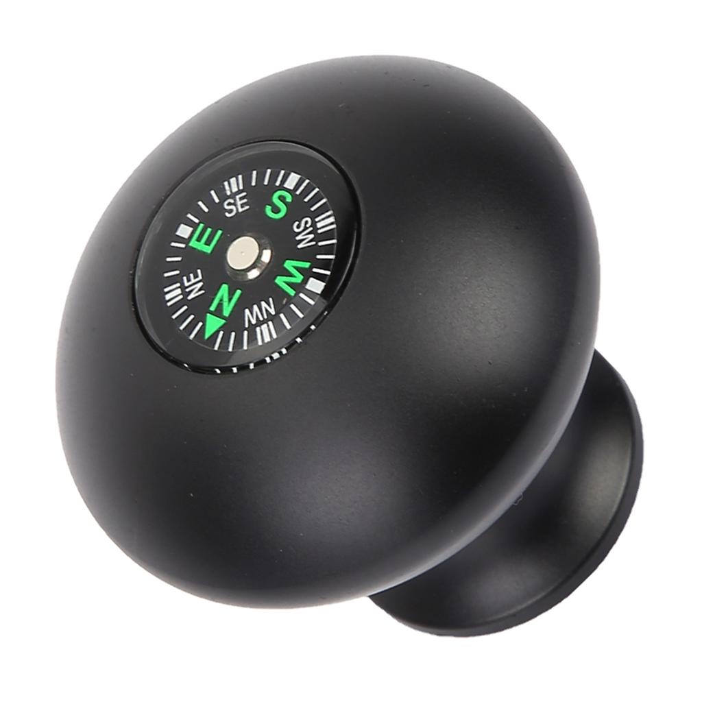 Outdoor Universal Trekking Pole Stick Monopod Tripod Head Grip Knob with Compass