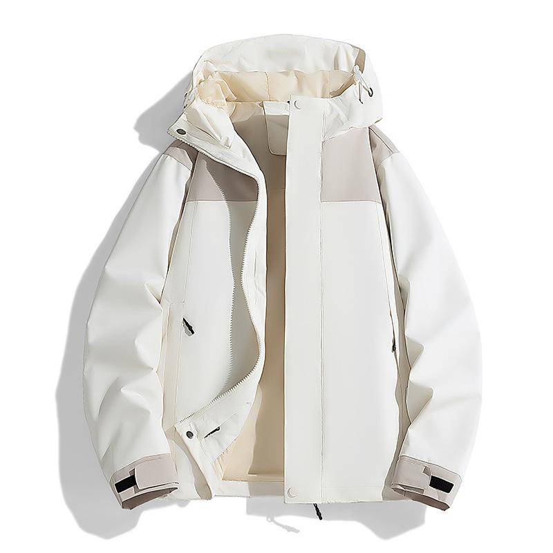 New Autumn Jacket Men and Women's Jacket Windproof Waterproof Color-blocking Casual Jacket Jacket Men Outdoor Couple Climbing