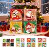 100PCS Christmas Gift Bags Xmas Candy Cookie Self-Adhesive Bag Baking Packaging Bags for Biscuits Cookies Party Decoration