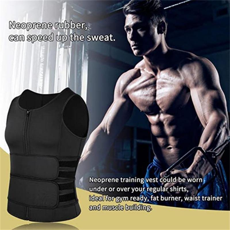 Men Sports Sweat Waist Trainer Slimming Body Shaper Fitness Vest