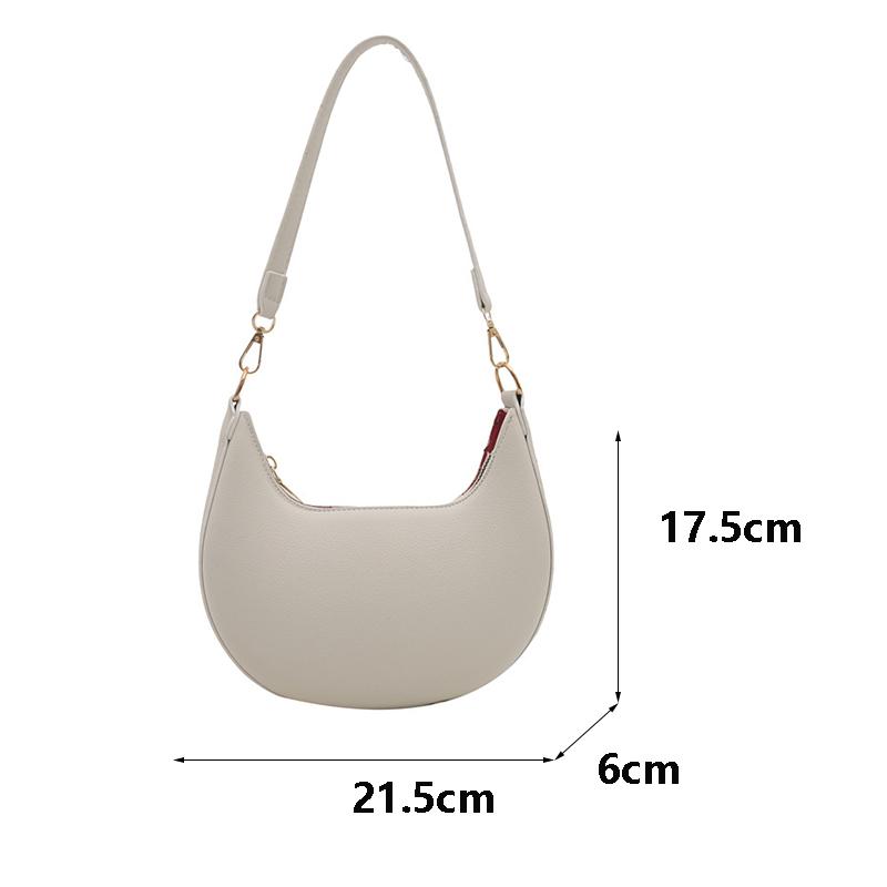 Yogodlns New Fashionable High-end Moon-shaped Baseball Bag Showing Luxury Women's Single Shoulder Bag Elegant Lady Handbags