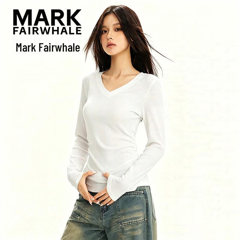 Mark Fairwhale Women's V-Neck Long Sleeve T-Shirt