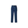 Loose Fit Solid Color Denim Pants Men Bottoms Blue 456352-66