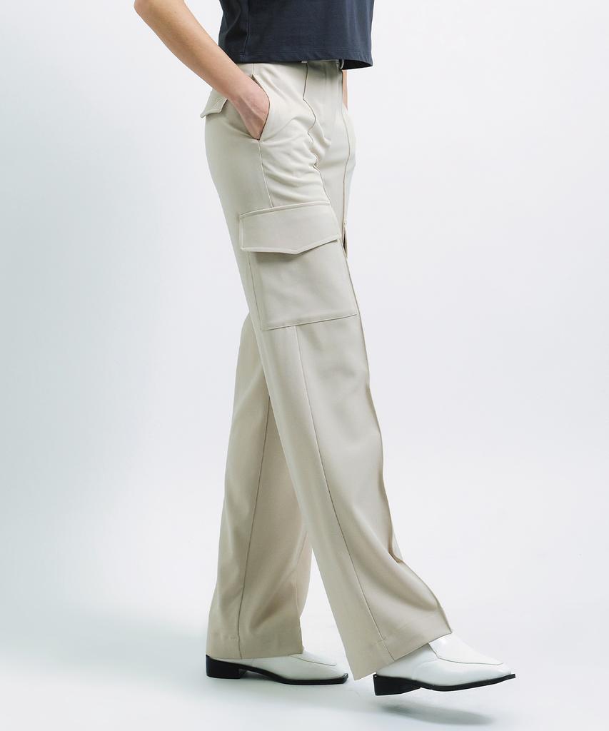 Solteuaenchokollis Cargo Semi-Wide Slacks Beige 4W231V003