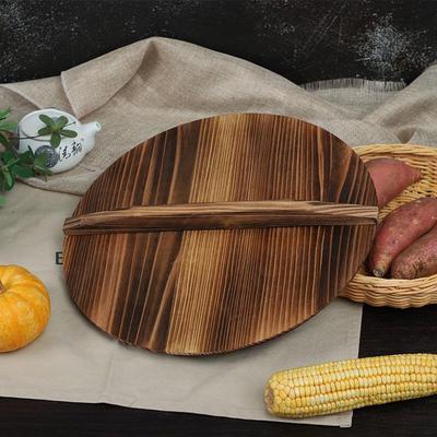 Zhaoran Household Round Solid Wood Wok Lid