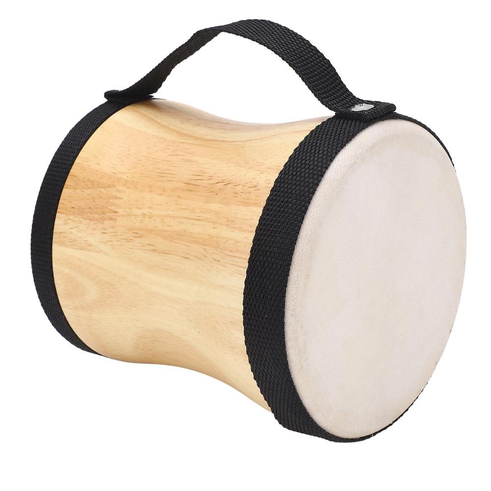 Wood+Sheepskin Hand Drum Kit Wood Color Handpan Drums Set For Drum Lovers