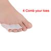 1 Paar Zehenspreizer Daumenballenschutz Silikon-Gel Fußzehenspreizer