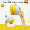 2pcs Soys Self-Cleaning Pet Massage & Bath Brush Suitable for Dogs & Cats with Built-In Shampoo Dispenser, Detangling Brush & Massager, Gentle