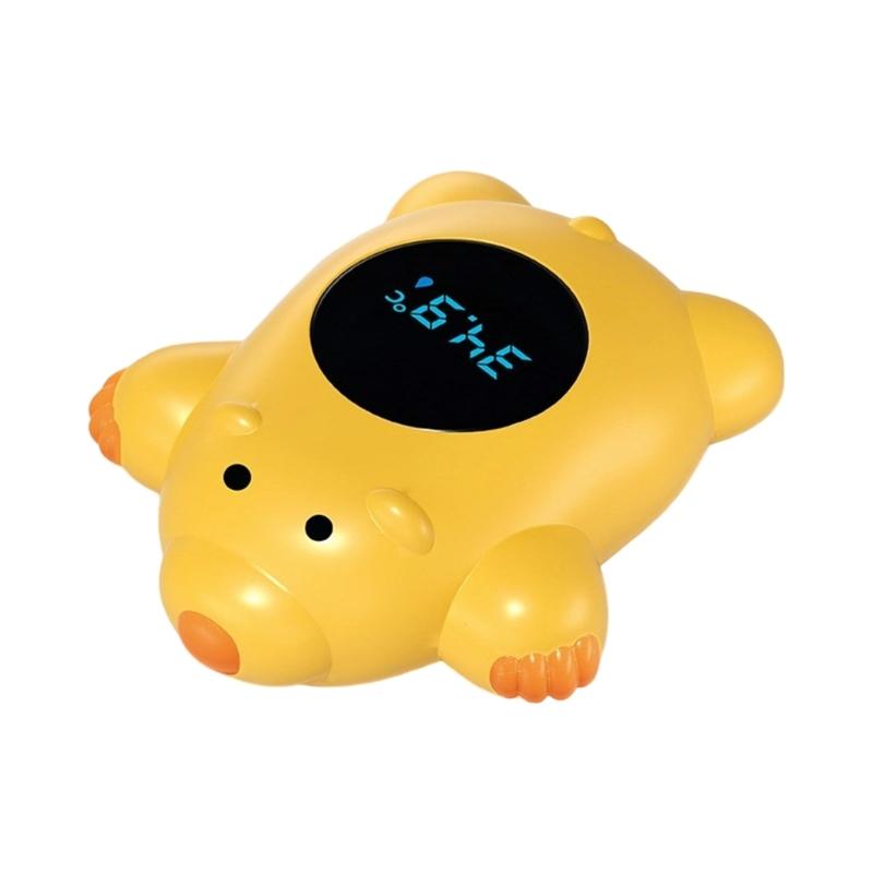 Baby Water Temperature Monitor With High Sensitivity Sensor Bath Tub Thermometers Color Changing LED Notification System жёлтый