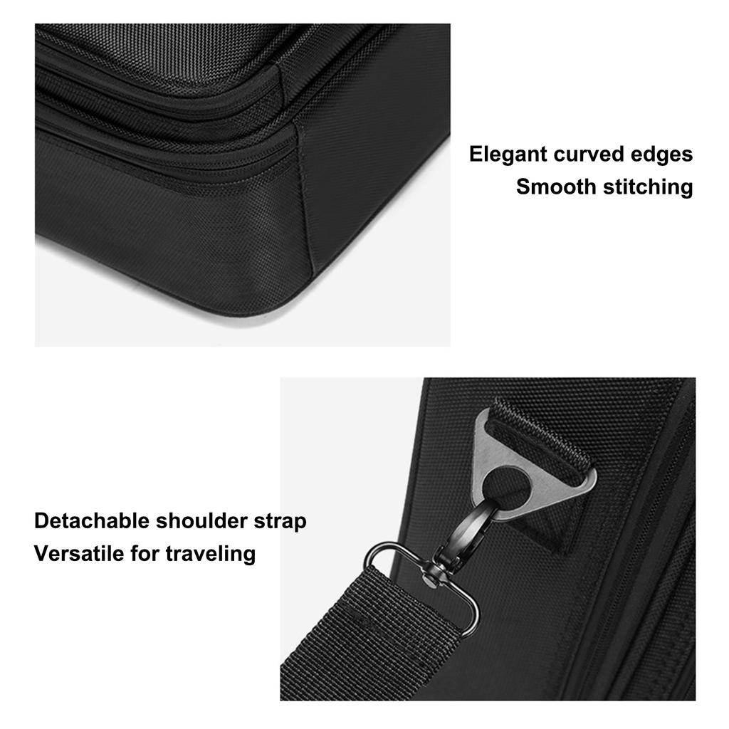 Large capacity makeup bag professional embroidery tool box beauty nail handheld portable storage bag tool box bag