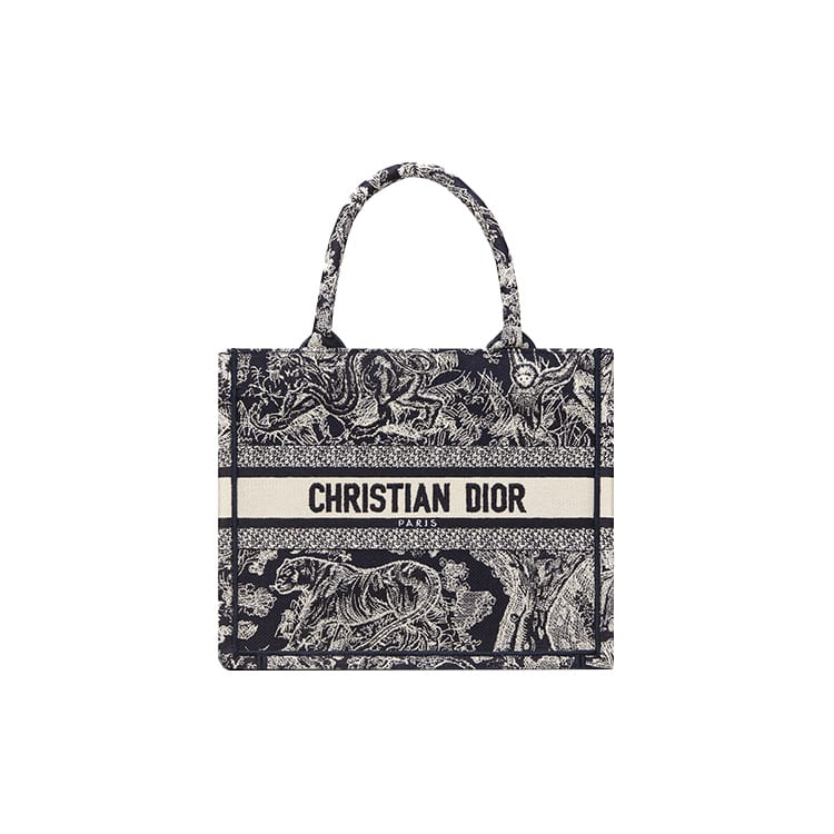Dior Small DIOR Book Tote Bag Toile De Jouy Reverse Embroidery M1265ZRGO-M928