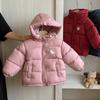 Girls Winter Fleece Cartoon Padded Coat Kids Warm Casual Jacket