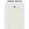 UR 2025 Spring Women's French Style Commuter Solid Drape Wide-Leg Pants