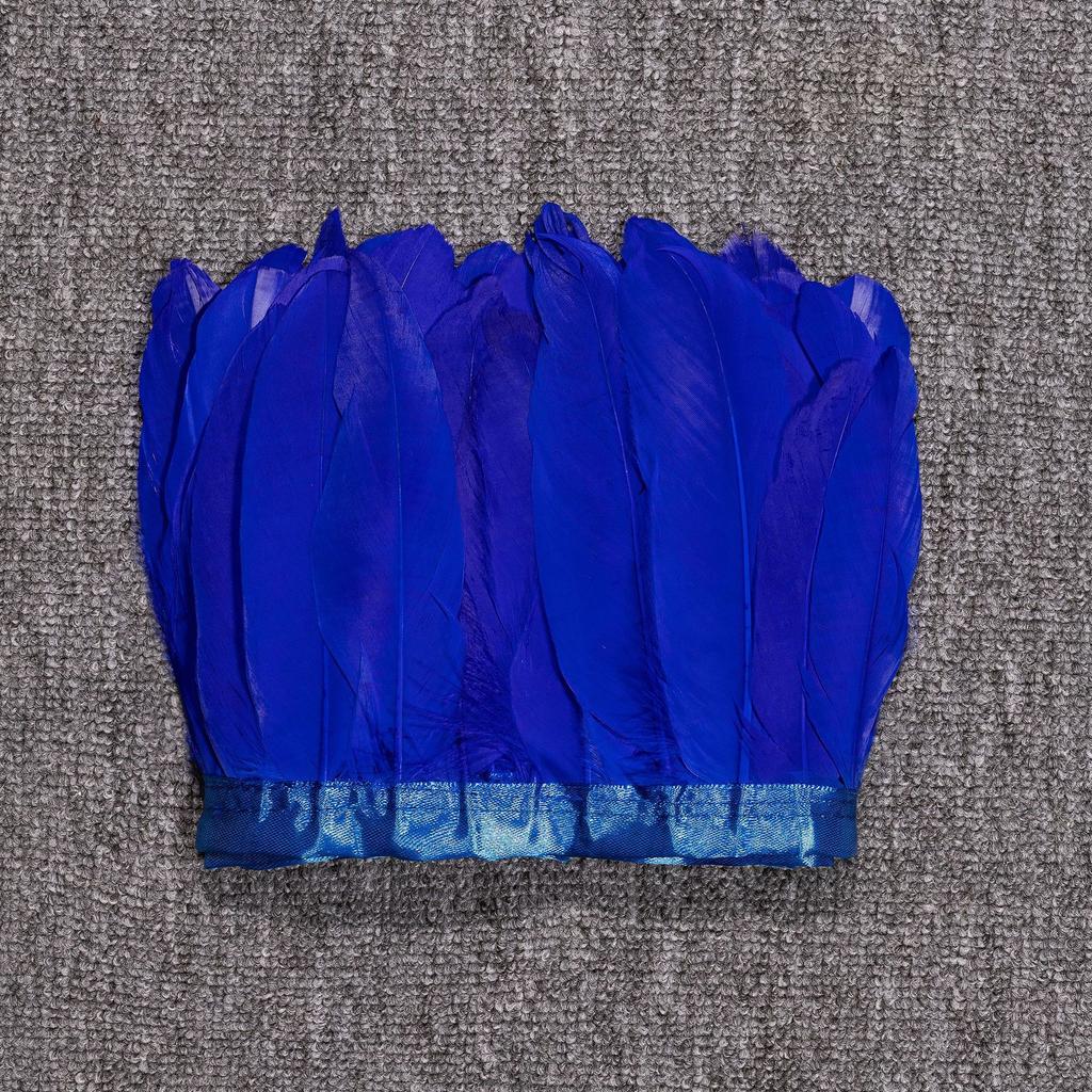 Goose Feather Large Floating Cloth Strip 2 Meters Feather Cloth Edge Goose Feather Cloth Strip Diy Feather Flower Stage Clothing Shawl Wing Decoration