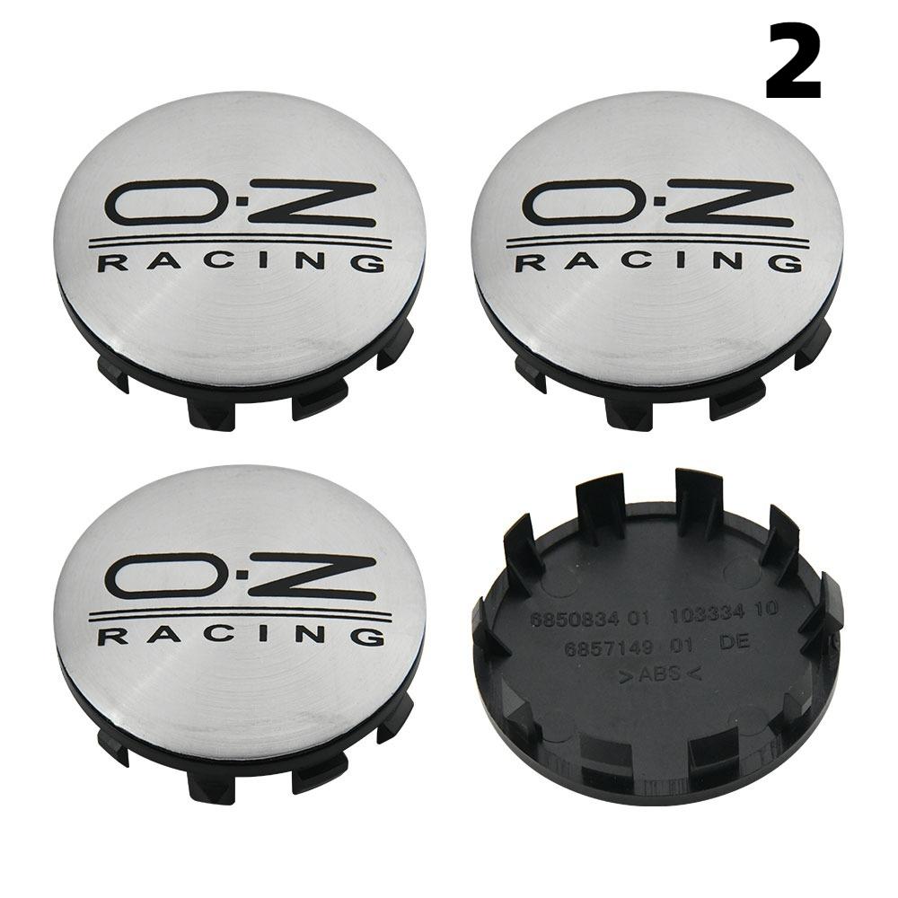 4PCS OD 56MM / ID 53MM Caps On Wheels OZ VOSSEN Emblem Wheel Center Cap Car Logo Wheel Cover Hub Caps Sport Rim Caps
