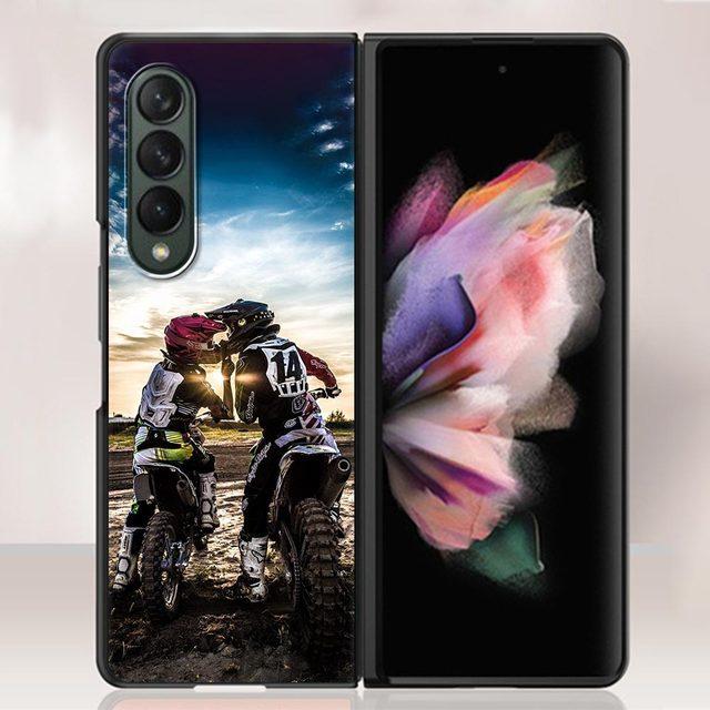

Чехол для Samsung Galaxy Z Fold3 5g, жесткий тонкий чехол, ультратонкий чехол с защитой от падения для Galaxy Z Fold 3, чехол для мотоциклов, кросс, мотоциклетный спорт Samsung Z Fold3 5G