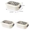 Modern Fashion Style Lunch Box 2 Grid Stainless Steel Sealed Leak Proof Insulated Bento Box Worker High-capacity Food Containers