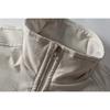 Mens Loose Fit Stand Collar Down Jacket Solid Color White Duck Winter Warm Coat