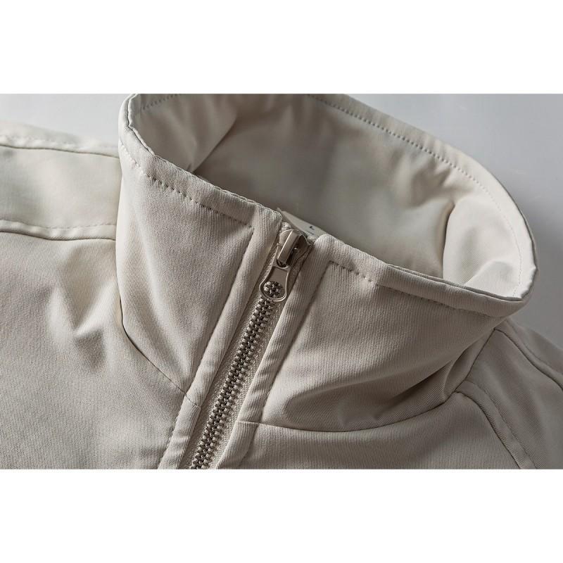 Mens Loose Fit Stand Collar Down Jacket Solid Color White Duck Winter Warm Coat
