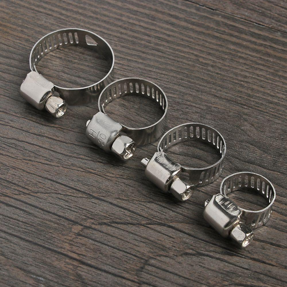 10 pcs Powerful Welding Repair Tool Sealing Exhaust Pipe Clip Hose Clamps T Bolt Stainless Steel