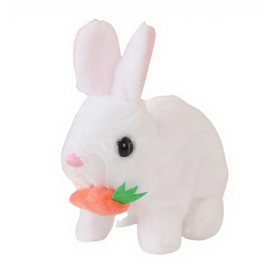 1/3Pcs Electric Plush Bunny Toy with Carrot Interactive Shaking Ears Jumping Rabbit Plushie