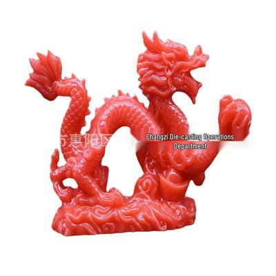 Green Chinese Zodiac Dragon Ornament for Home and Office Display