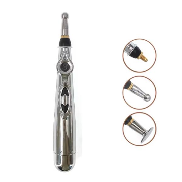 

Электронная ручка для акупунктуры 2/3/5 головок Меридианная ручка Массажная ручка Обезболивание Лазерная терапия Тело Голова Спина Шея Нога Массажер with 3 heads