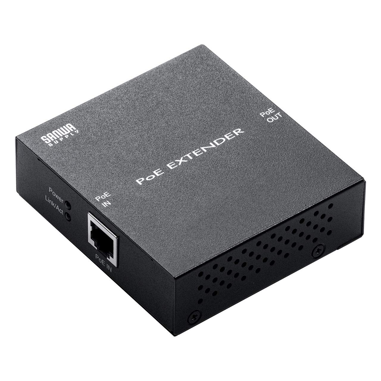 

Sanwa Direct PoE Extender Power Reception Power Supply Gigabit Fanless LAN Extension No Power Cable Required PoE+ 500-SWH010