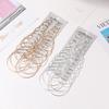 12 Pair Women Large Circle Hoop Earrings Gold Color for Women Round Huggie Creole Earrings Set Vintage Hoops Ear Rings