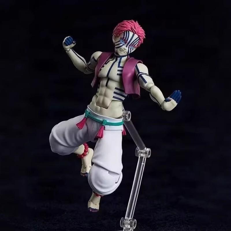 Figma Sp-146 Demon Slayer Akaza Twelve Kizuki Action Figure Collectible Model For Anime Fans Collection Statue Toys Boys Gifts