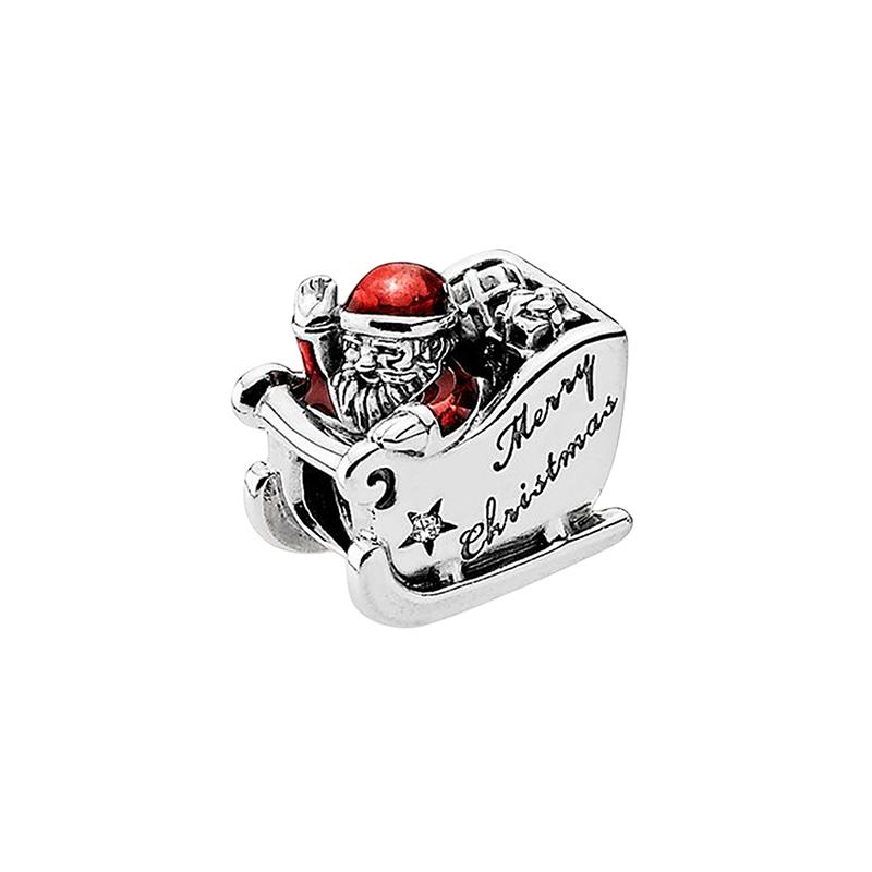 Pandora Fashionable and elegant beads, unisex, silver 792004CZ