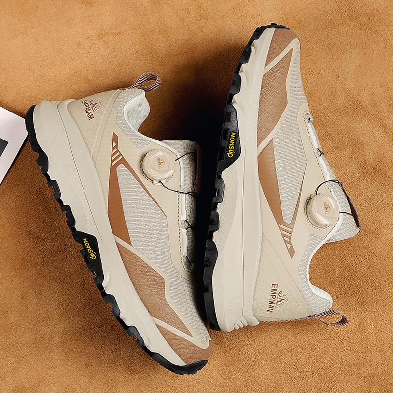 Modne Wysokiej Jakości Skórzane Buty Turystyczne Trwałe Outdoorowe Sportowe Męskie Buty Trekkingowe Skórzane Sznurowane Buty do Wspinaczki Polowania