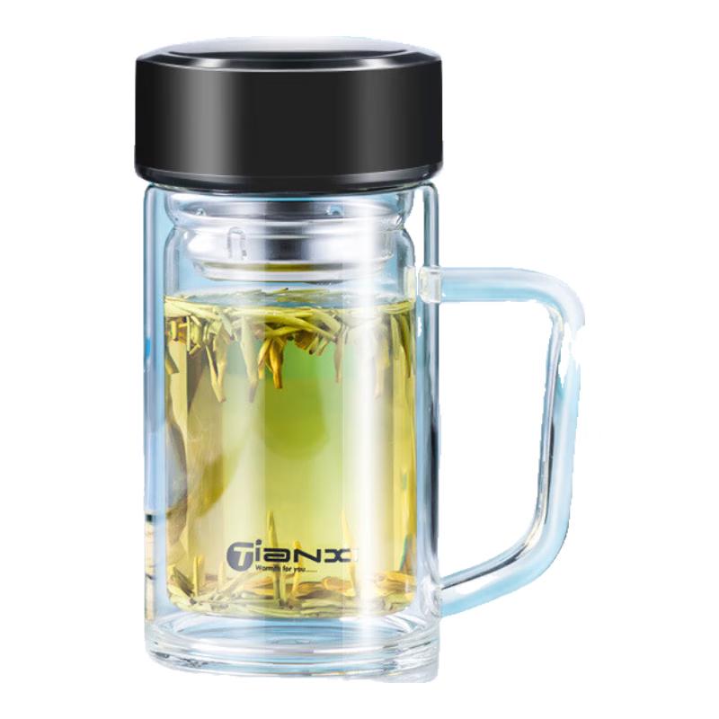Tianxi Double-layer Borosilicate Glass Tea Cup