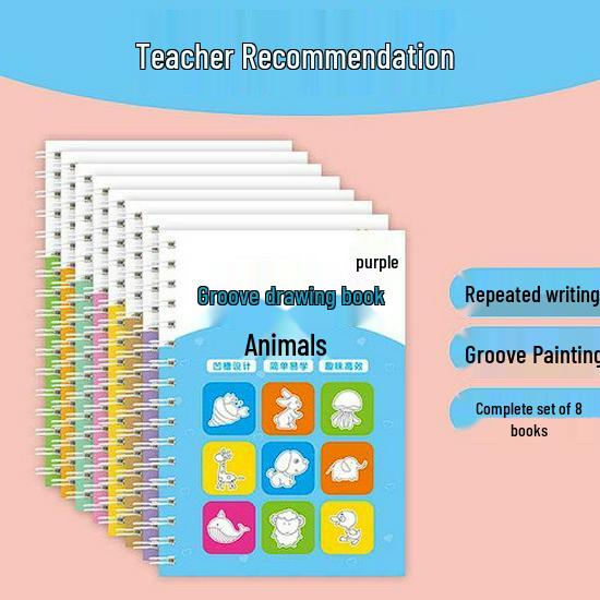 "Simple Drawing & Calligraphy Practice Book for Children Aged 2-8"