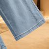 Women's Retro Washed Slim Fit Curved Jeans