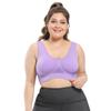 Sujetador de talla grande, sin costuras y con almohadillas, tallas grandes 5XL y 6XL, push up, bralette, chaleco, sujetador activo sin aros.
