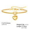 Cazador Stainless Steel Hollow Heart Charm Bracelet for Women Love Knot Snake Chain Bracelet Birthday Gift 2026 New