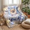 Royal French Bulldog Portrait Theme blanket Lightweight Warm Flannel Blanket Decorative Throw Blanket for Home Decoration