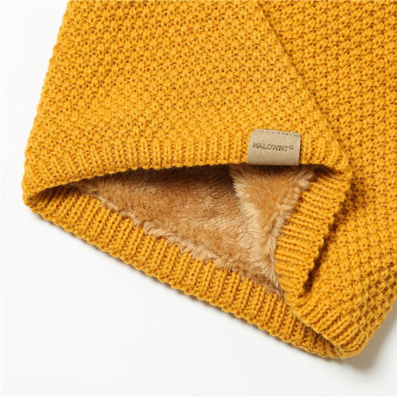 Solid Thick Warm Ring Scarf Fashion Winter Women Men Neckerchief Outdoor Full Mask Scarves With Plush Snood Unisex Muffler