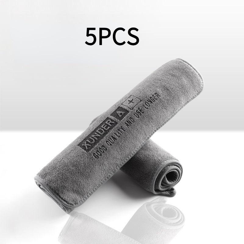 

5PCS Microfiber Towel Short-pile Car Towel No Residue Strong Absorption Quick-Dry Cleaning Towel(Size30cm*30cm) 5pcs