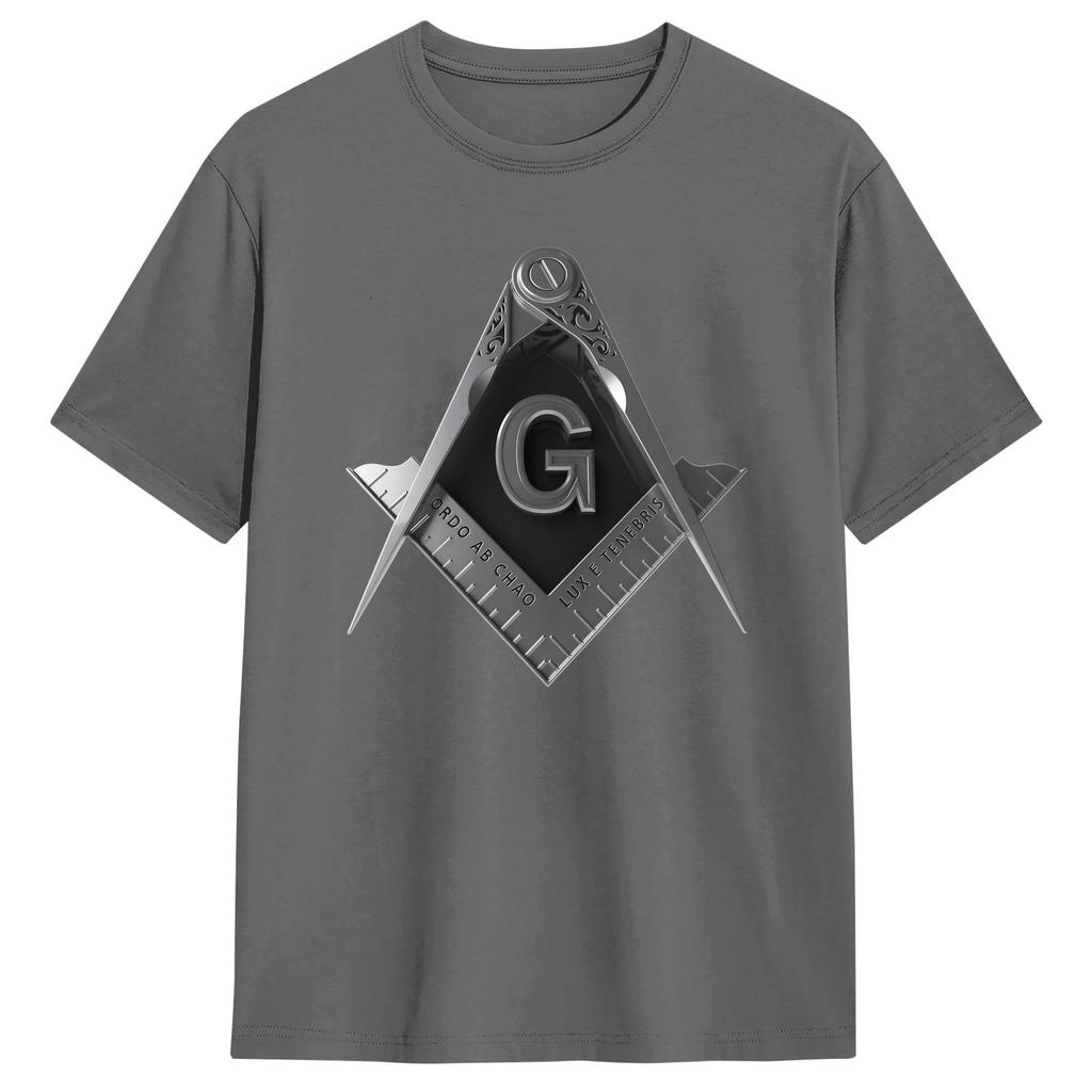 Masonic Mason Freemasonry TShirt Summer  Funny TShirts  Cotton Hip Hop Tshirt For Unisex Casual Tees