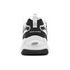 Skechers D'LITES 4.0 Pearl Bear Women Textile Leather Low Top Dad Shoes White Black 896156-BKW