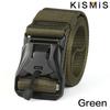 Outdoor Tactical Belt for Men Adjustable Military Work Belt Durable Nylon Canvas Belt Heavy Duty Waist Belt for Hiking Camping