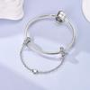 Original 100% Copper Clasp Clip Bead Star Moon Safety Chain Fit Original Bracelet Diy Jewelry Making Women Gift