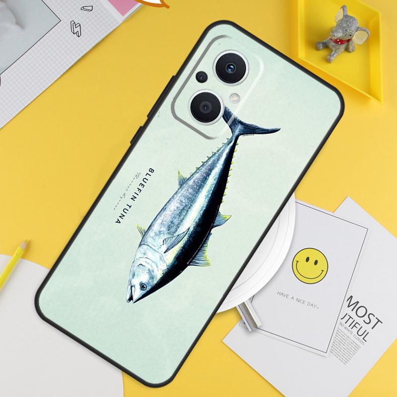 Bluefin Tuna Case For OPPO Reno 7 8 8T 2Z 4Z 5Z 6 Lite 10 Pro OPPO Find X5 X6 Pro X2 Lite X3 Neo Cover