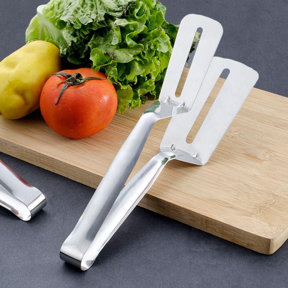 

Filtrating Stainless Stee Bread Kitchen Tools Steak Frying Shovel Barbecue Clip Pizza Steak Clip